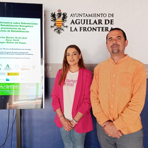 La Mancomunidad organiza en Aguilar de la Frontera una jornada informativa sobre las subvenciones del Plan Ecovivienda